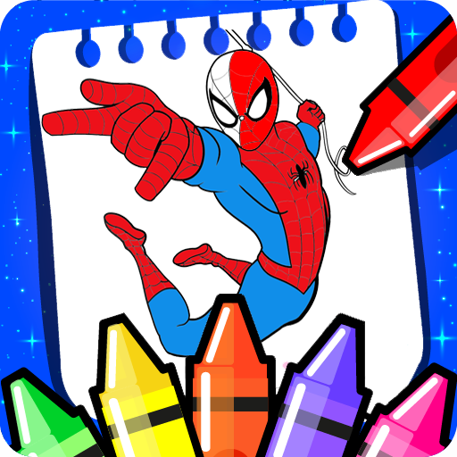spider super heroes coloring g