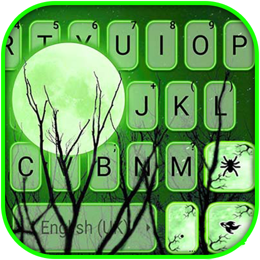 Glow Moon Night Keyboard Backg