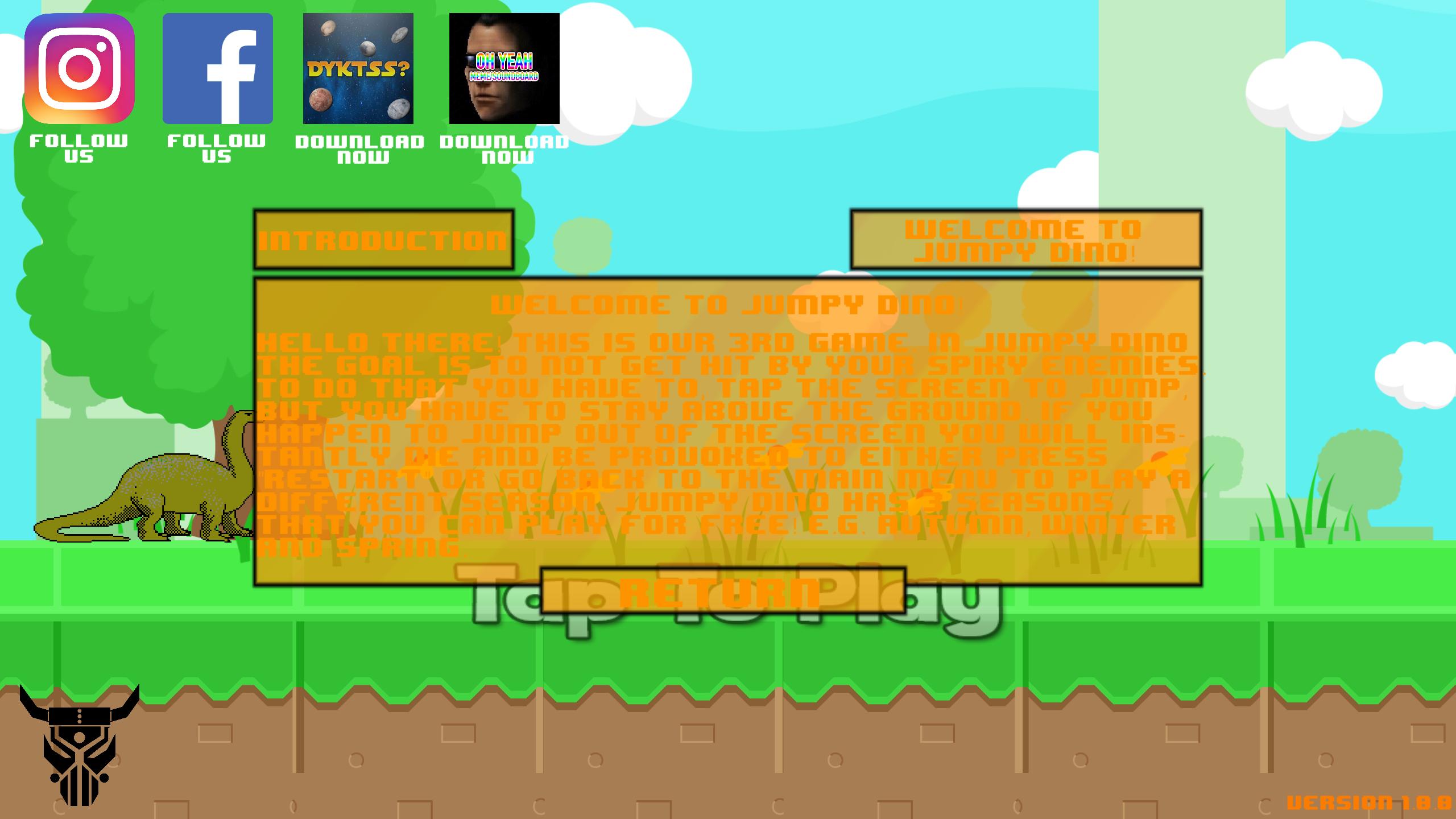 Download Jumpy Dinosaur - 2D Side-Scroller Dino Game (Free) android on PC