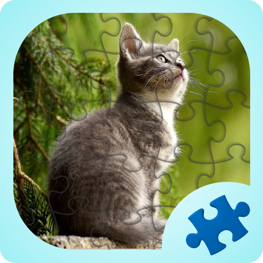 Game teka-teki jigsaw  kucing