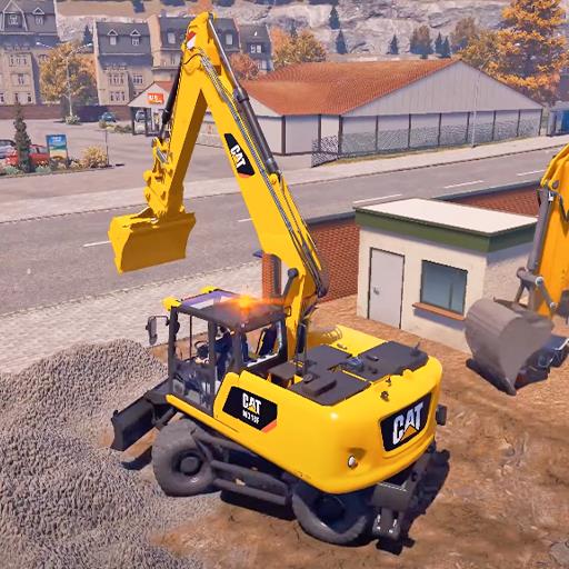 Ekskavator Konstruksi Jalan 3d