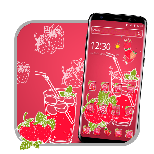 Sweet Strawberry Juicy Theme