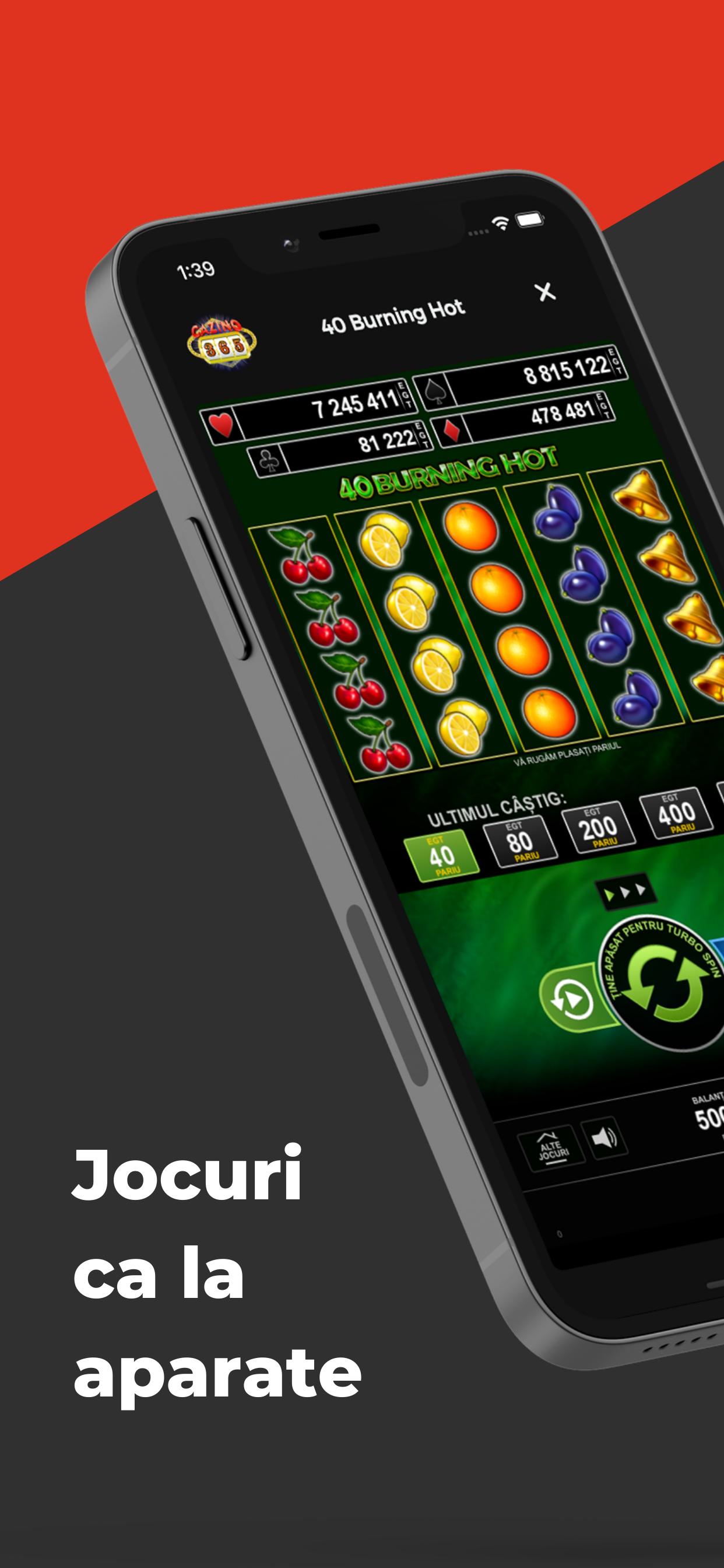 Interfața Cazino365