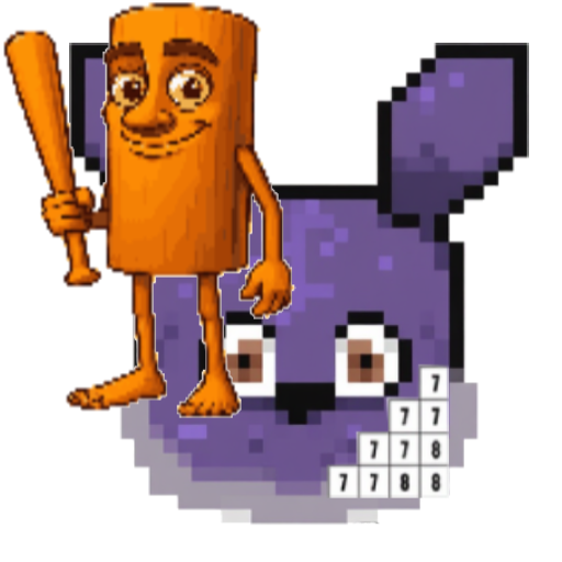 Five brainrot meme Pixel Art