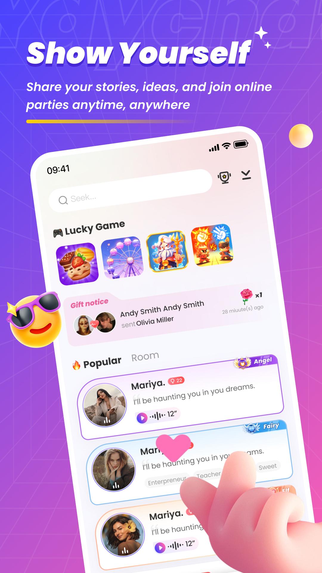 Download Yaychat-Voice chat room android on PC