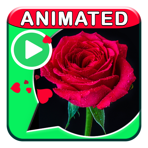 Animated Flowers Stickers WASt