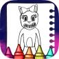 Cartoon cat coloring game
