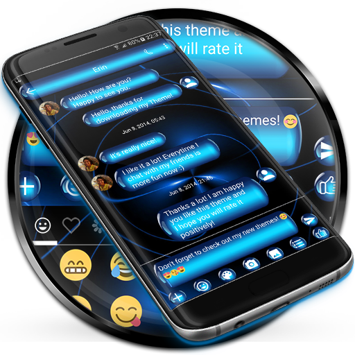 SMS Messages SpheresBlue Theme