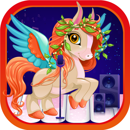 Colorful Pony Piano and Guitar