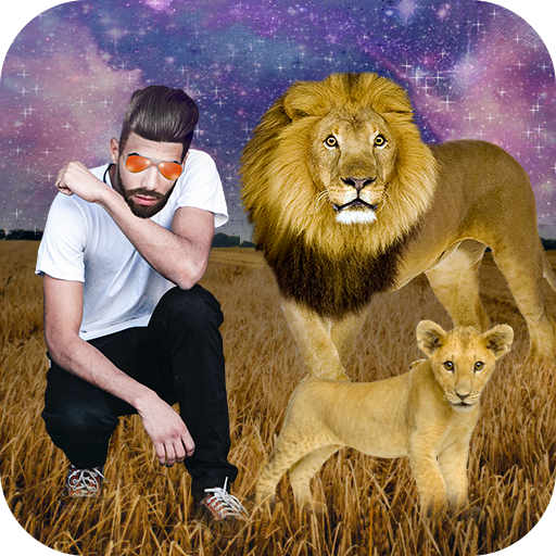 Photo With Lion : Photo Frame