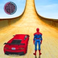 Superhero Car Ramp Stunt