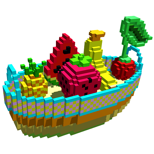 Fruits Voxel Color by Number