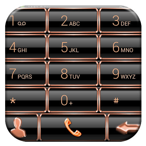 Dialer Theme GlassFrameBOrange