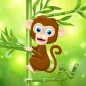 Bamboo Climbing Monkey