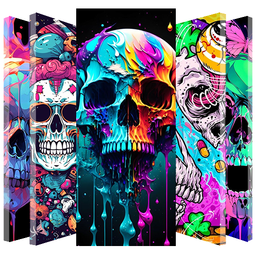 Color Skull Wallpaper