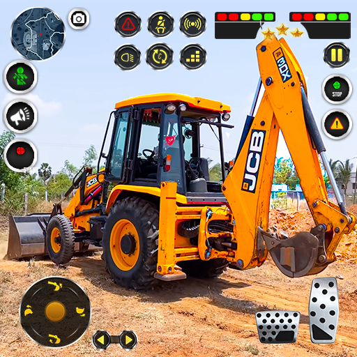 jcb motorista cidade construçã