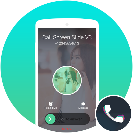 Call Screen Theme Slide V3 Phone X