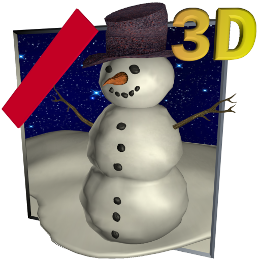 Снегопад 3D - живые обои