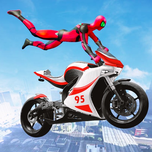 Superhero Bike Stunt Racing 3D