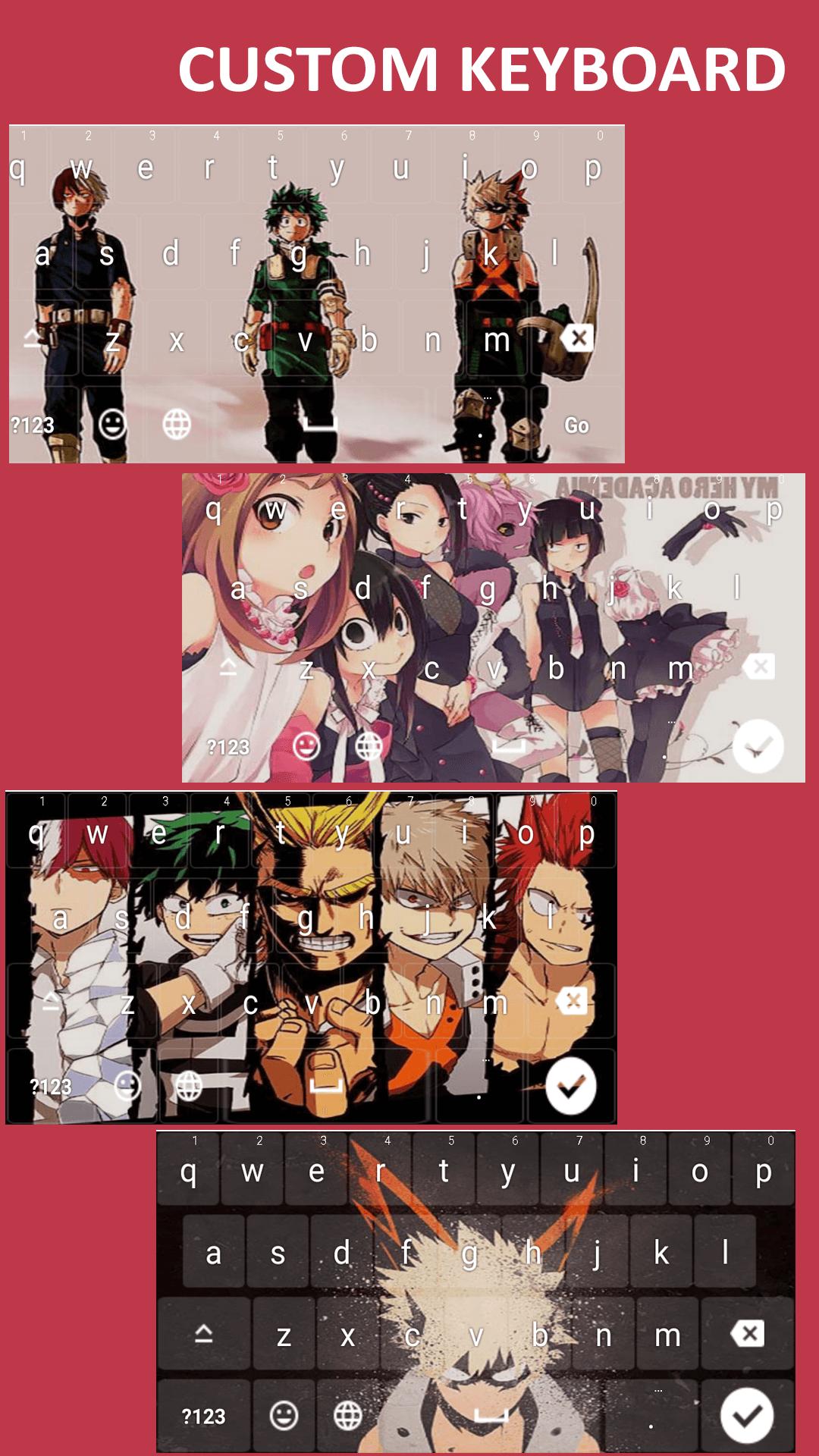 Download Anime Keyboard Theme MHA android on PC