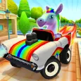 Pony Craft Unicorn Car Racing