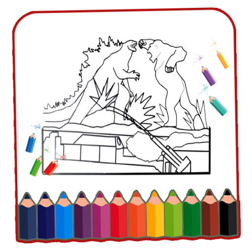 Godzilla Vs Kong Coloring Book