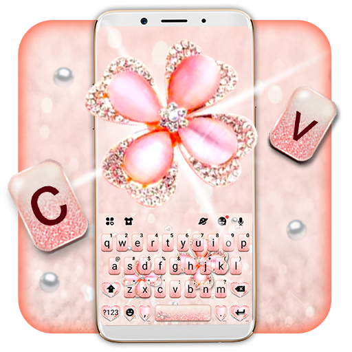 Glitter Clover Keyboard Theme