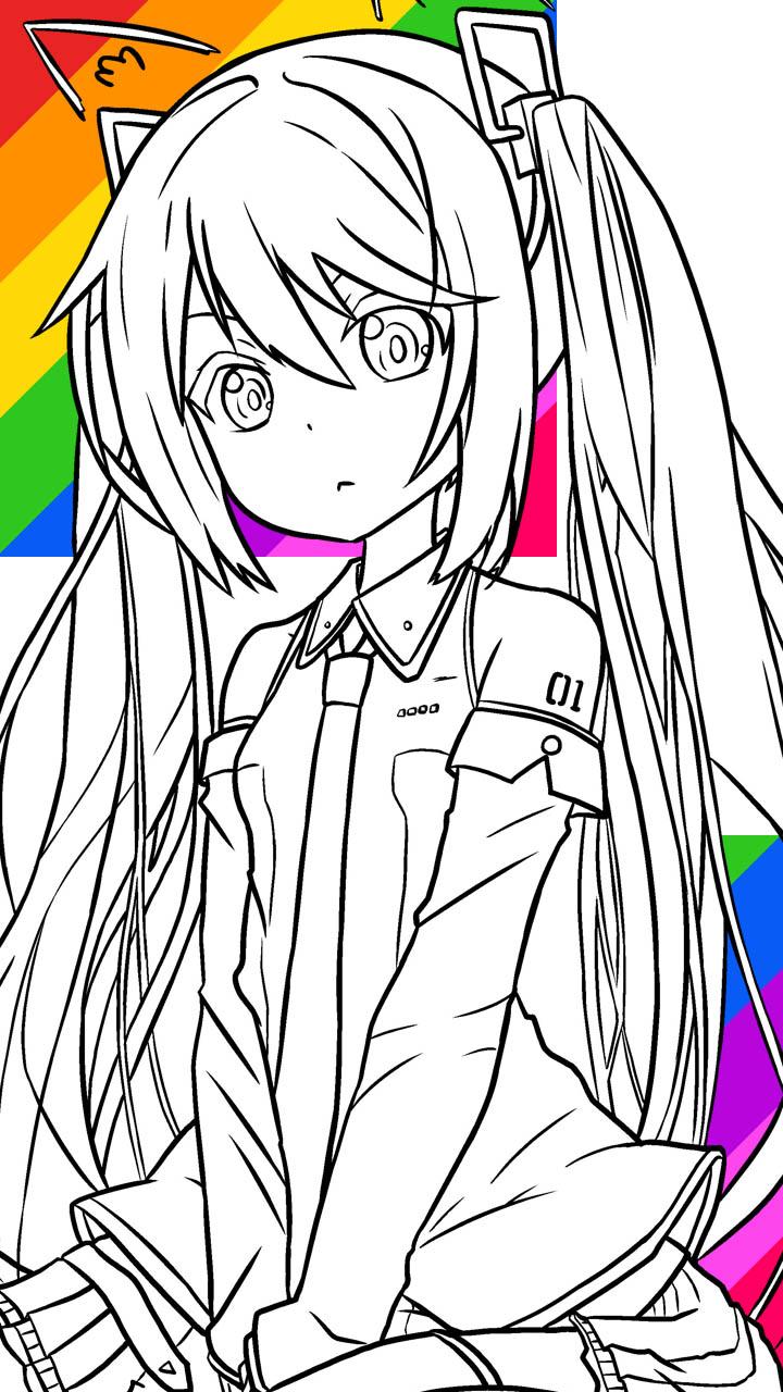 Download do APK de Livro de colorir de anime Boru para Android