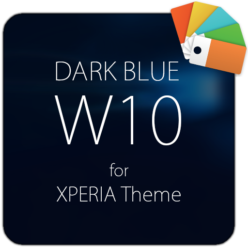 Dark Blue W10 for XPERIA Theme