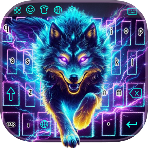 Night Light Wolf keyboard
