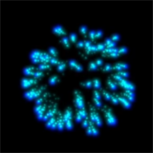 Blue Fireworks