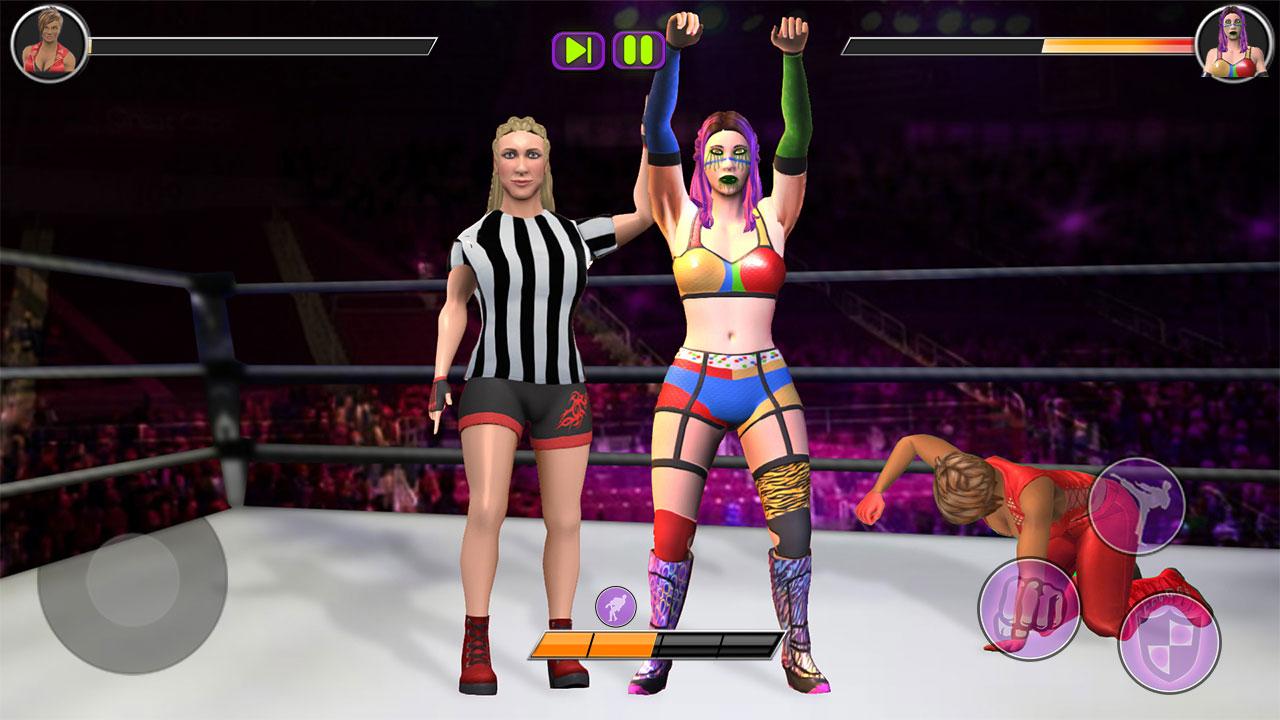 Baixe Bad Girls Wrestling Rumble: Mulheres Jogos de Luta no PC com MEmu