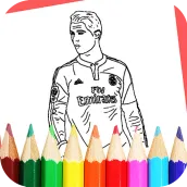 How to color Cristiano Ronaldo CR7 coloring Book