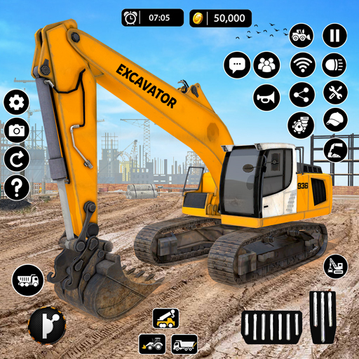 City Ağır Ekskavatör Vinç 3D