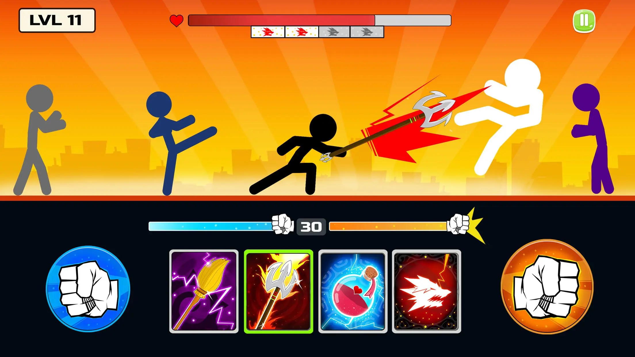 Download Stickman Fighter : Mega Brawl android on PC