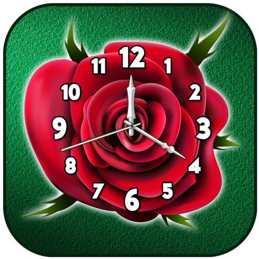 Flower clock live wallpaper