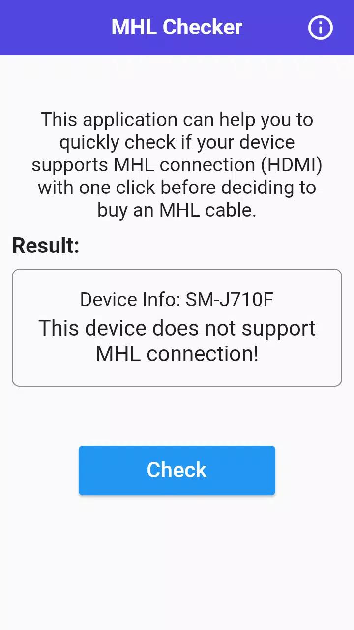 Скачать HDMI MHL Checker на ПК | Официальный представитель GameLoop