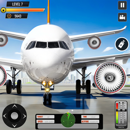 Uçak Pilot Uçuş Simülatörü 3D