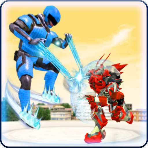 Flying Ice Robot Fighting Game