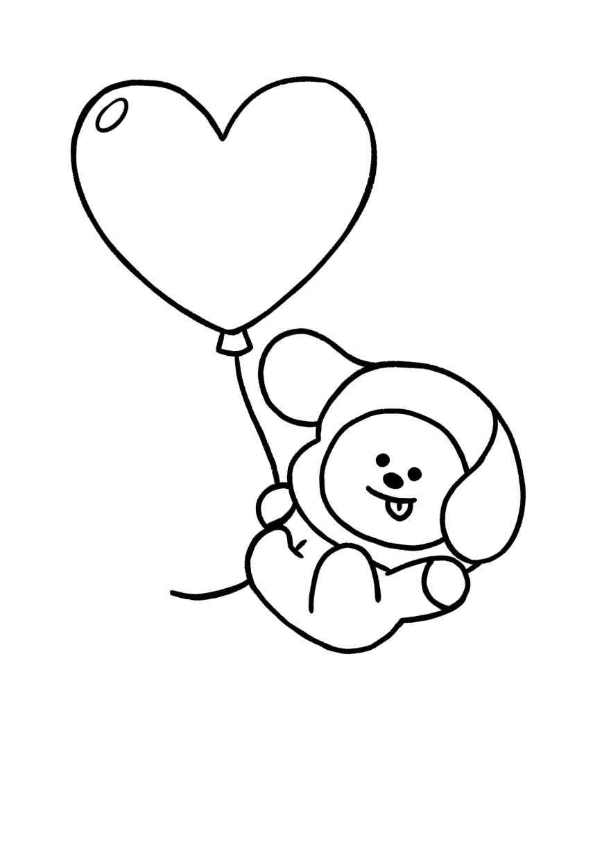 desenho para colorir bts