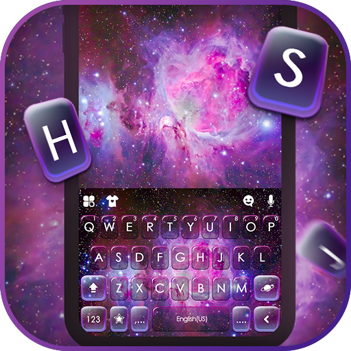 Фон клавиатуры Nebula Galaxy