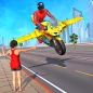 Superhero Flying Bike Game