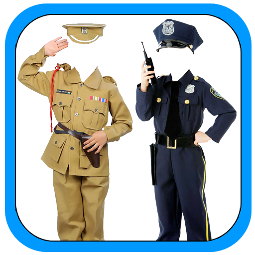 Boys Police Photo Maker