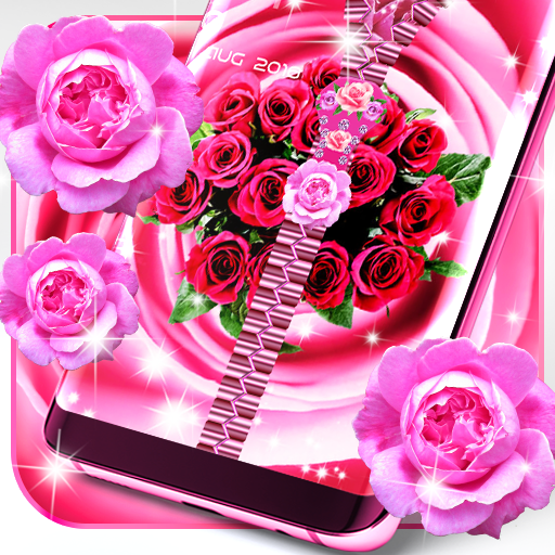 Roses zip locker