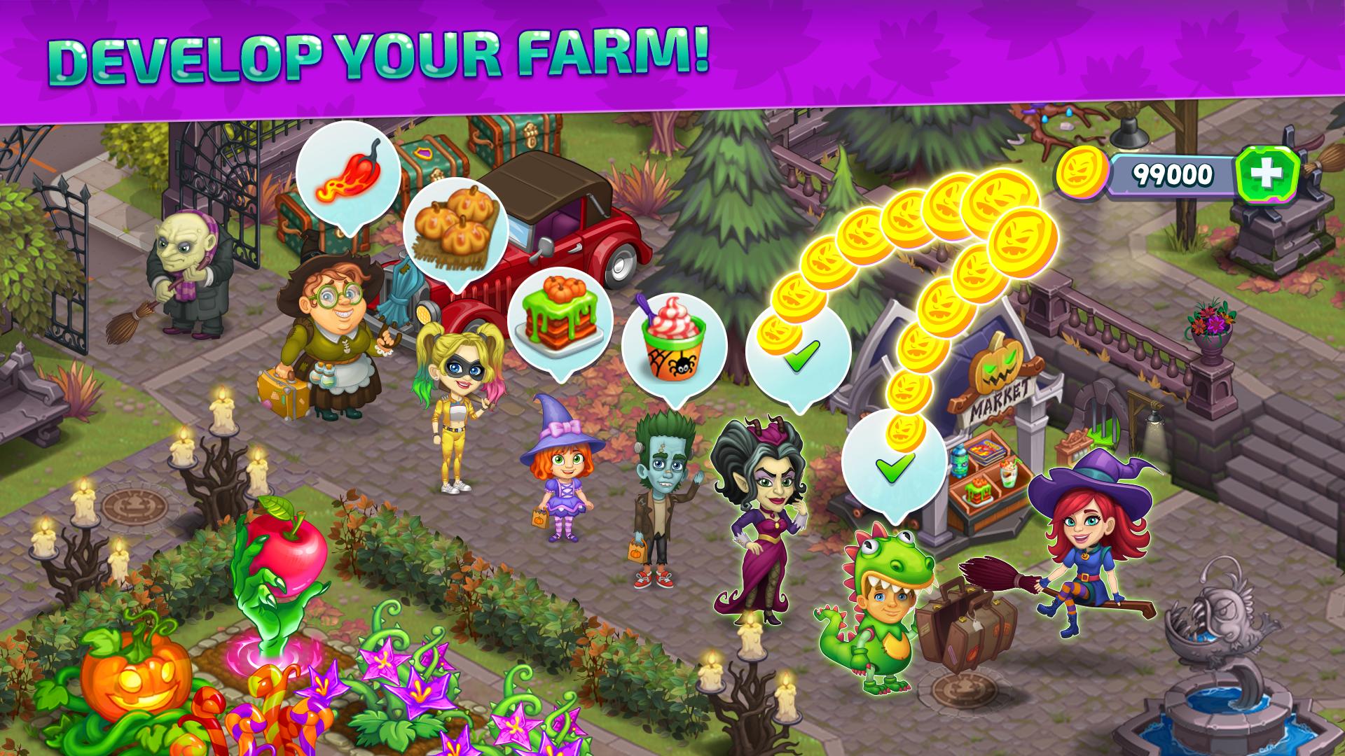 Halloween Farm: Dia das Bruxas – Apps no Google Play