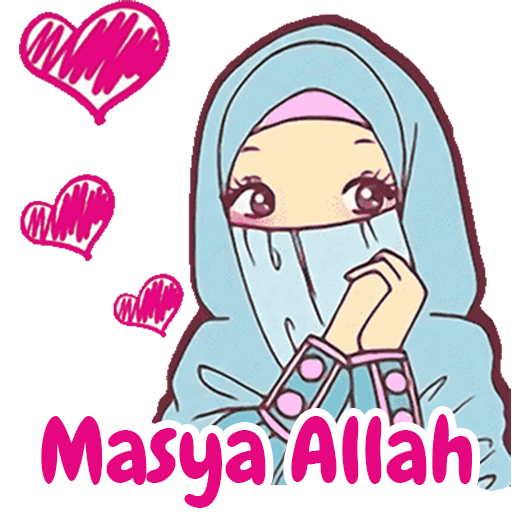 Sticker WA Hijab Muslim Islam 