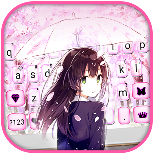 Sakura Girl Keyboard Theme