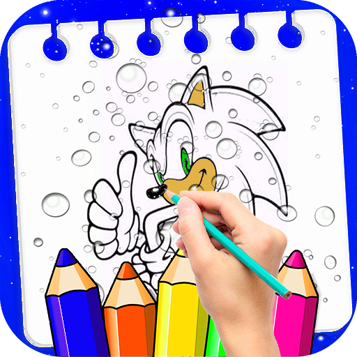 Soni Bleu Coloring Hedgeh book