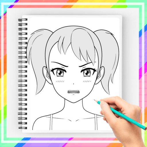 Menggambar Wajah Gadis Manga