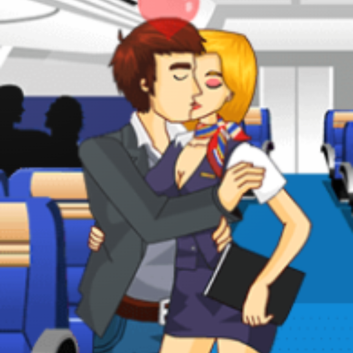 Air Hostess Kissing Games Girl